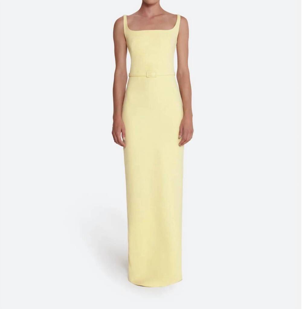 NEW SAFIYAA women's kristena gown in yellow